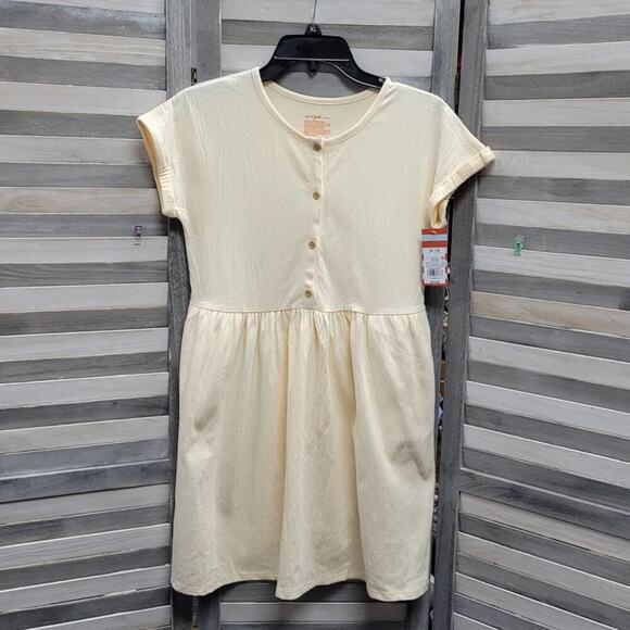 Girls' Ivory Cap Sleeve Dress | Cat & jack | X Large (14) - Picture 1 of 9